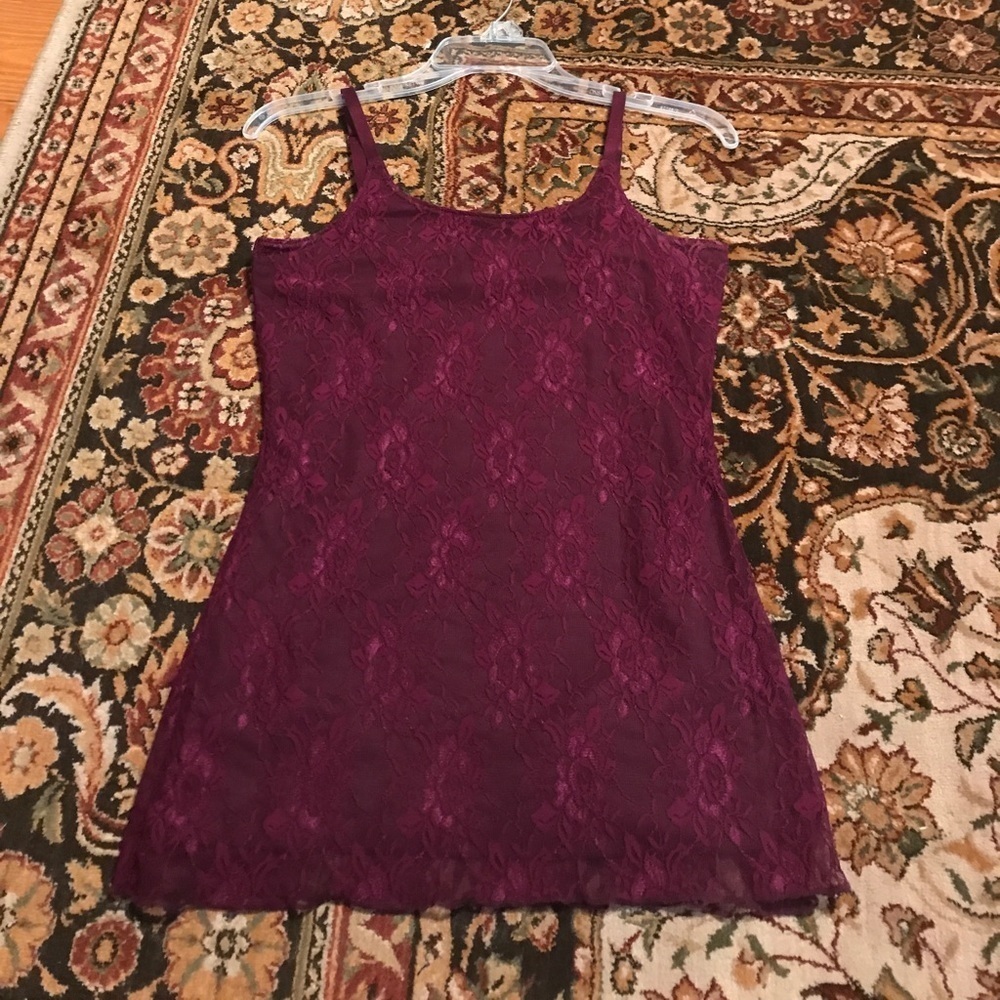 Maurices Burgundy Lace Camisole | Size Small